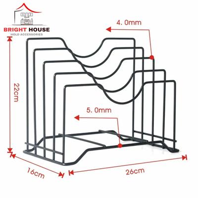 Black Metal Cutlery Organizer for Kitchen | Rust-Resistant Utensil Holder with Drain Tray